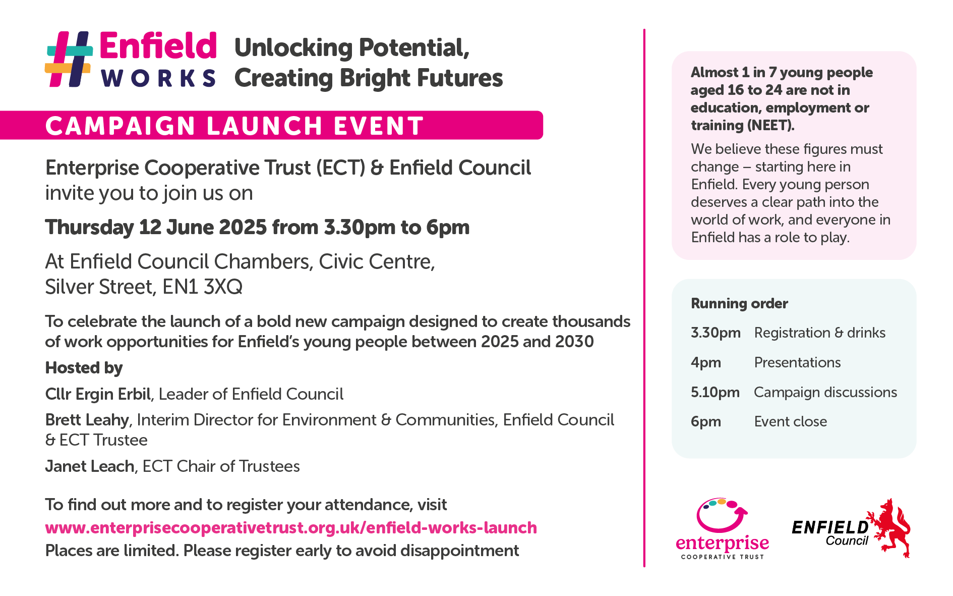 #EnfieldWorks - Work Opportunities Launch