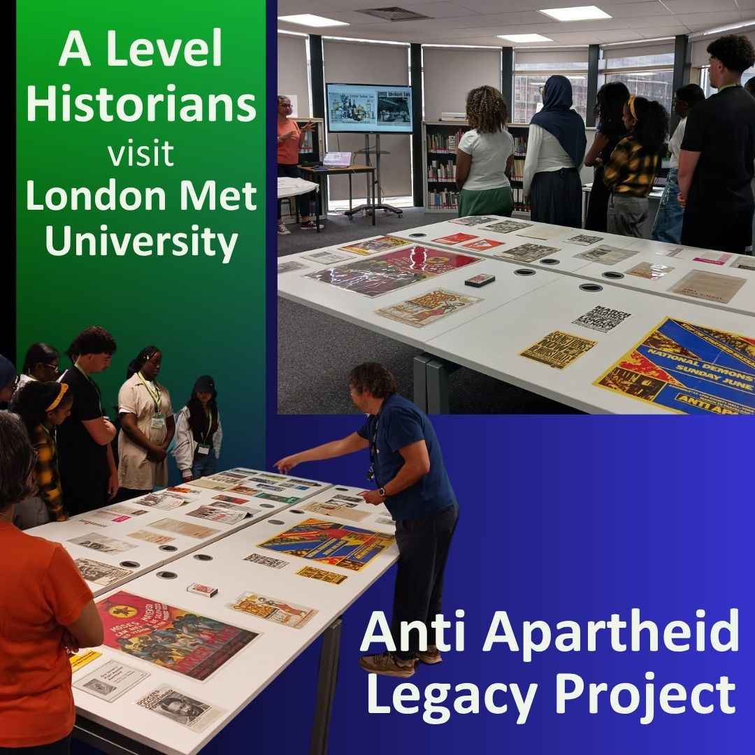 A level Historians visit London Met University for Anti-Apartheid Legacy Project 