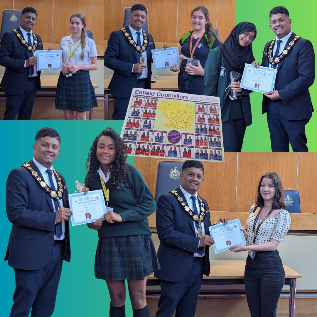 Students meet Enfield Mayor