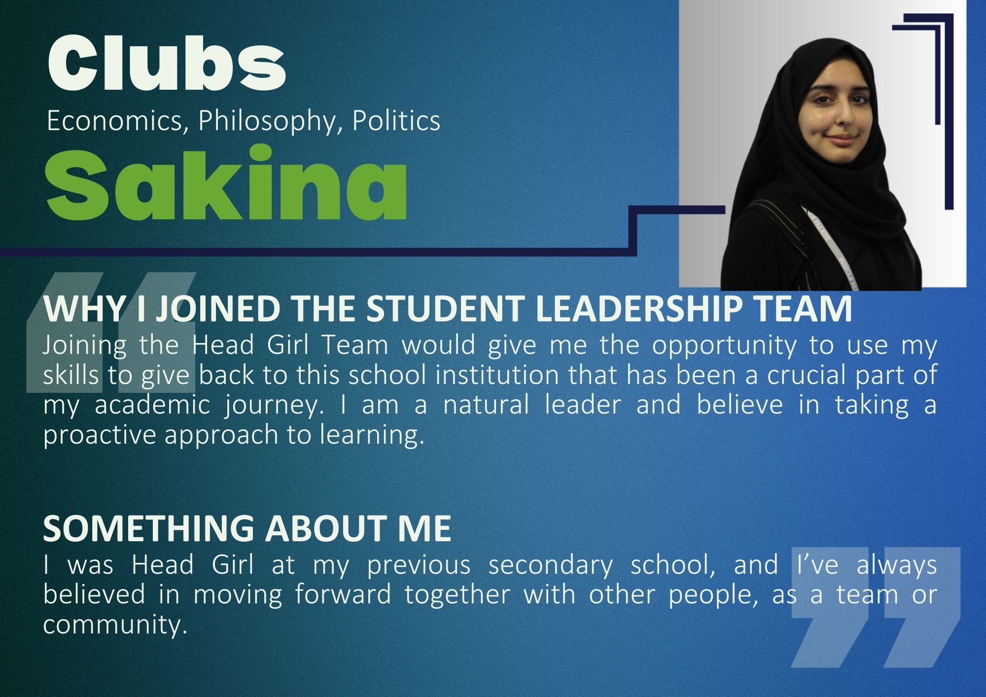 ​​Head Girl Team