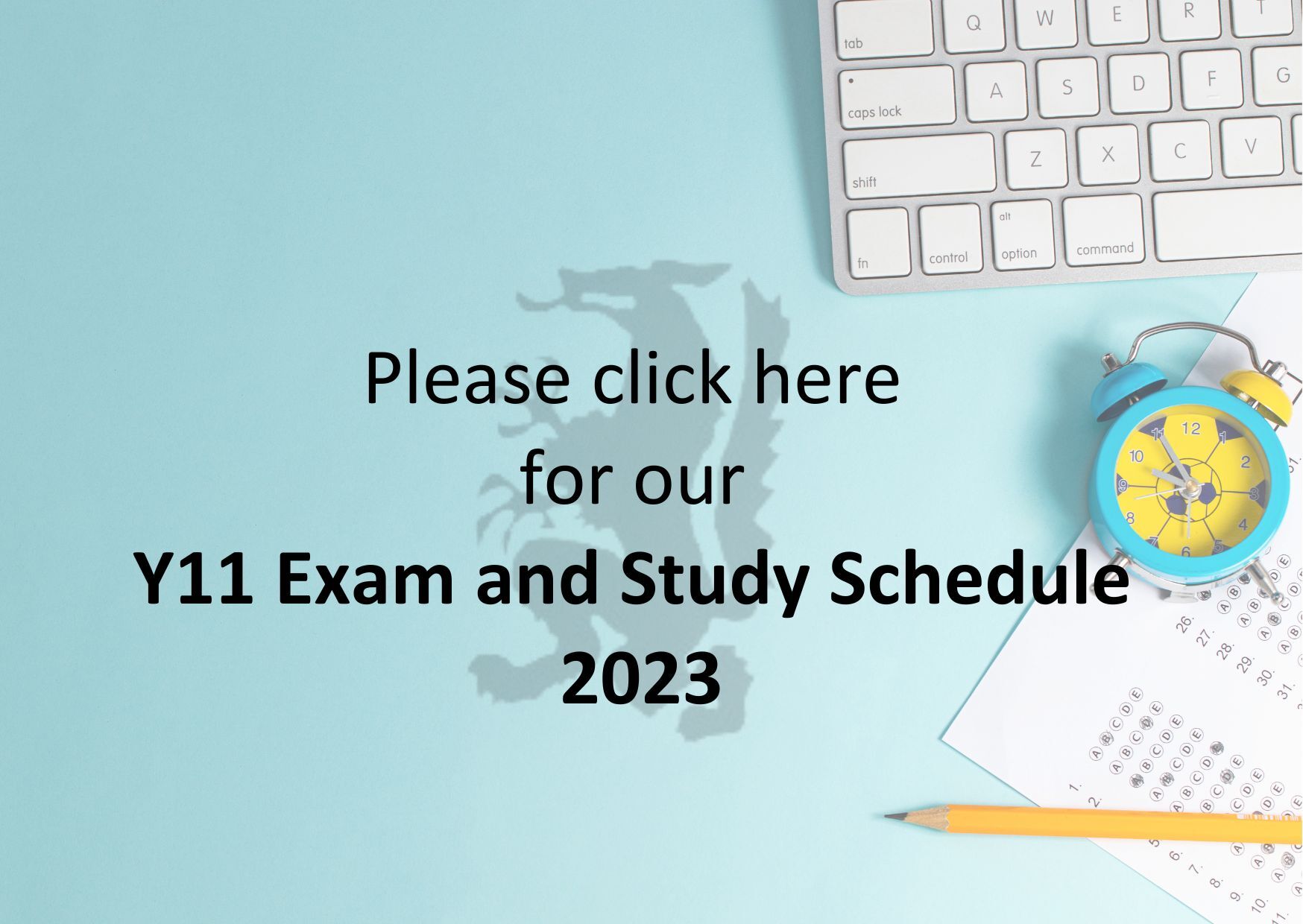 Exam study schedule 2023