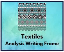 Icon textiles analysis writing frame